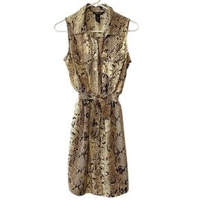 Millennium Snake‎ Print Dress Women's Size Medium Sleeveless